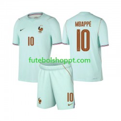 Camisola Júnior França Mbappé Kylian 10 Alternativa Equipamento Copa do Mundo 2026 Manga Curta