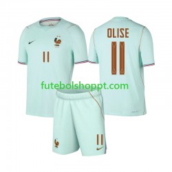 Camisola Júnior França Michael Olise 11 Alternativa Equipamento Copa do Mundo 2026 Manga Curta