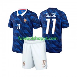 Camisola Júnior França Michael Olise 11 Principais Equipamento Copa do Mundo 2026 Manga Curta