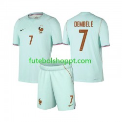 Camisola Júnior França Ousmane Dembele 7 Alternativa Equipamento Copa do Mundo 2026 Manga Curta