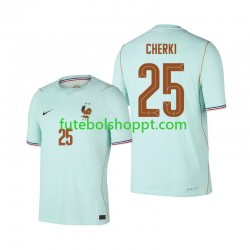 Camisola Homem França Rayan Cherki 25 Alternativa Equipamento Copa do Mundo 2026 Manga Curta