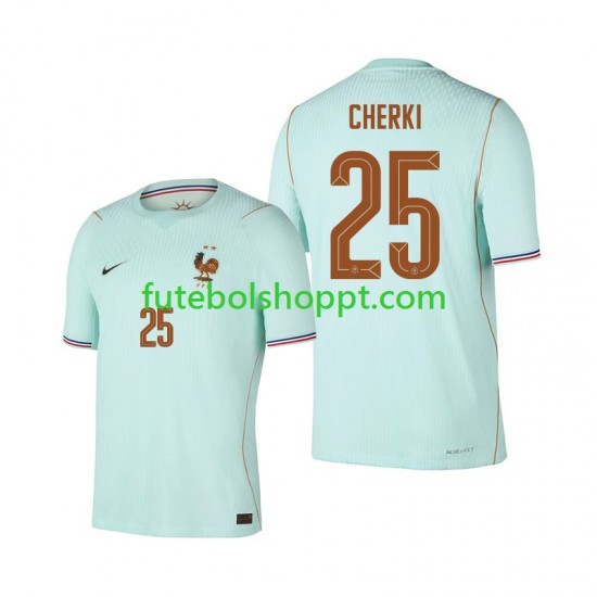Camisola Homem França Rayan Cherki 25 Alternativa Equipamento Copa do Mundo 2026 Manga Curta