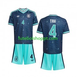Camisola Júnior Alemanha Jonathan Tah 4 Alternativa Equipamento Copa do Mundo 2026 Manga Curta