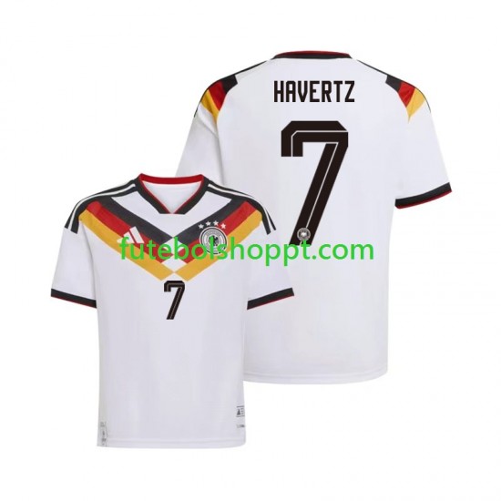 Camisola Homem Alemanha Kai Havertz 7 Principais Equipamento Copa do Mundo 2026 Manga Curta