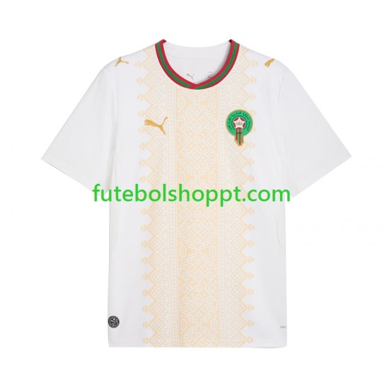 Camisola Homem Marrocos Alternativa Equipamento Copa do Mundo 2026 Manga Curta
