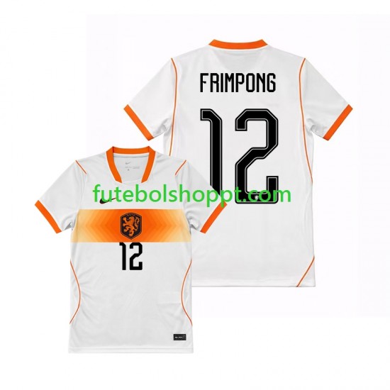 Camisola Homem Países Baixos Jeremie Frimpong 12 Alternativa Equipamento Copa do Mundo 2026 Manga Curta