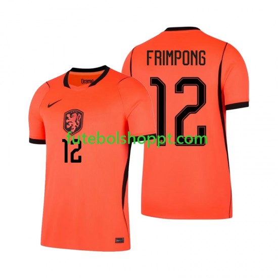 Camisola Homem Países Baixos Jeremie Frimpong 12 Principais Equipamento Copa do Mundo 2026 Manga Curta