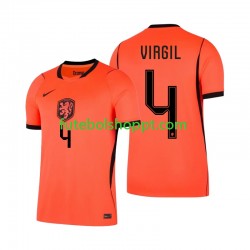 Camisola Homem Países Baixos Virgil van Dijk 4 Principais Equipamento Copa do Mundo 2026 Manga Curta