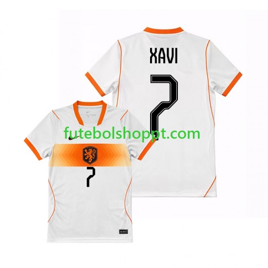 Camisola Homem Países Baixos Xavi Simons 7 Alternativa Equipamento Copa do Mundo 2026 Manga Curta