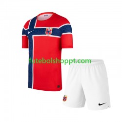 Camisola Júnior Noruega Principais Equipamento Copa do Mundo 2026 Manga Curta