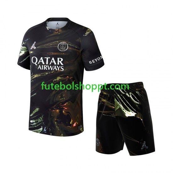 Camisola Júnior Paris Saint-Germain Night Edition Quarto Equipamento 2025-2026 Manga Curta