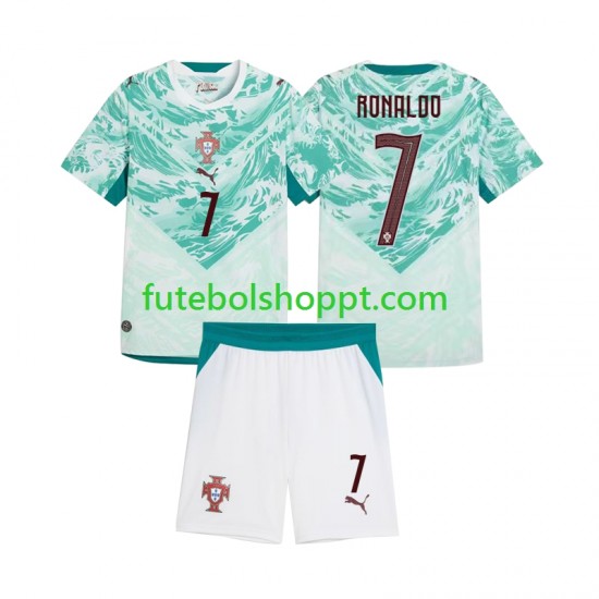 Camisola Júnior Portugal Cristiano Ronaldo 7 Alternativa Equipamento 2026 2027 Manga Curta