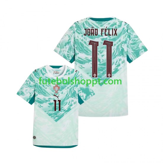 Camisola Homem Portugal Joao Felix 11 Alternativa Equipamento Copa do Mundo 2026 Manga Curta