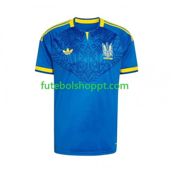 Camisola Homem Ucrânia Alternativa Equipamento Copa do Mundo 2026 Manga Curta