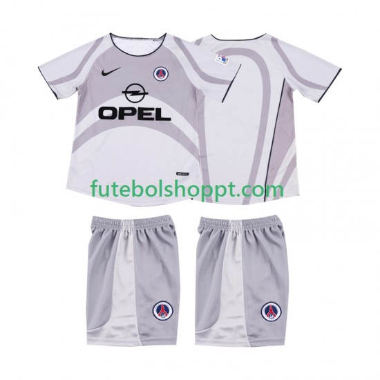 Camisola Júnior AC Milan 2001 Retro Alternativa Equipamento 2002 Manga Curta