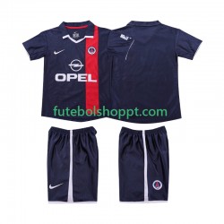 Camisola Júnior AC Milan 2001 Retro Principais Equipamento 2002 Manga Curta