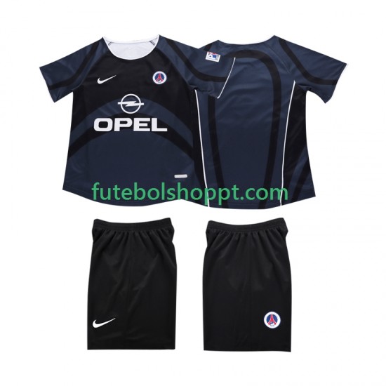 Camisola Júnior AC Milan 2003 Retro Terceiro Equipamento 2002 Manga Curta