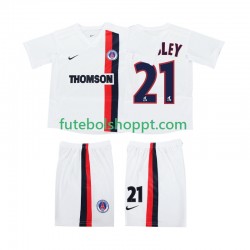Camisola Júnior AC Milan WESLEY 21 2003 Retro Alternativa Equipamento 2002 Manga Curta