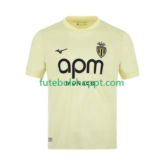Camisola Homem AS Monaco Terceiro Equipamento 2025-2026 Manga Curta