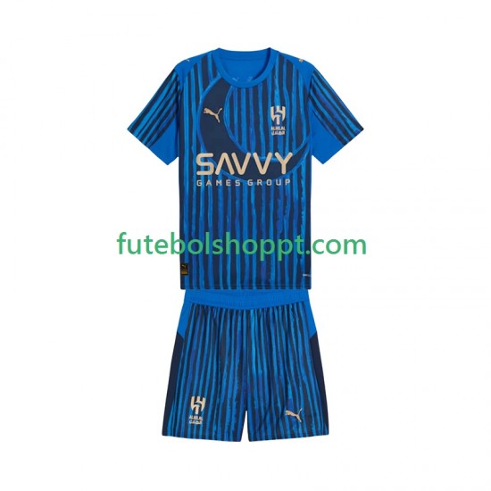 Camisola Júnior Al Hilal CWC Principais Equipamento 2025-2026 Manga Curta