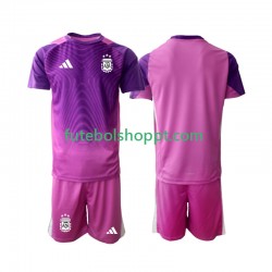 Camisola Júnior Argentina Guarda-redes Principais Equipamento 2025 Manga Curta