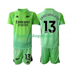 Camisola Júnior Arsenal Kepa Arrizabalaga 13 Guarda-redes Alternativa Equipamento 2025-2026 Manga Curta
