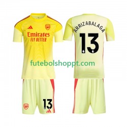 Camisola Júnior Arsenal Kepa Arrizabalaga 13 Guarda-redes Principais Equipamento 2025-2026 Manga Curta