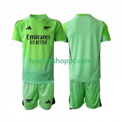 Camisola Júnior Arsenal Guarda-redes Alternativa Equipamento 2025-2026 Manga Curta