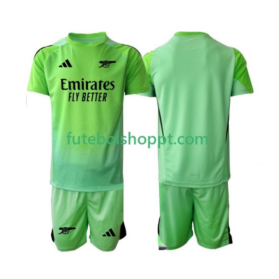 Camisola Júnior Arsenal Guarda-redes Alternativa Equipamento 2025-2026 Manga Curta