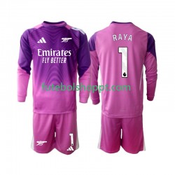 Camisola Júnior Arsenal Raya 1 Guarda-redes Terceiro Equipamento 2025-2026 Manga Comprida