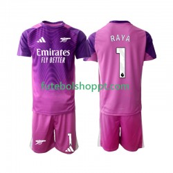 Camisola Júnior Arsenal Raya 1 Guarda-redes Terceiro Equipamento 2025-2026 Manga Curta