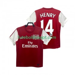 Camisola Homem Arsenal HENRY 14 2012 Retro Principais Equipamento 2011 Manga Curta