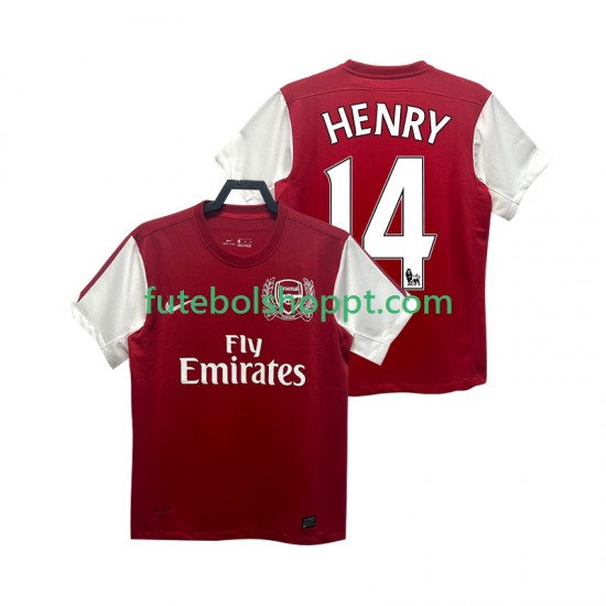 Camisola Homem Arsenal HENRY 14 2012 Retro Principais Equipamento 2011 Manga Curta