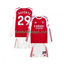 Camisola Júnior Arsenal Kai Havertz 29 Principais Equipamento 2025-2026 Manga Comprida