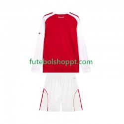 Camisola Júnior Arsenal Principais Equipamento 2025-2026 Manga Comprida