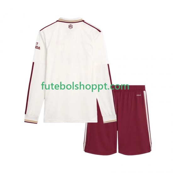 Camisola Júnior Arsenal Terceiro Equipamento 2025-2026 Manga Comprida