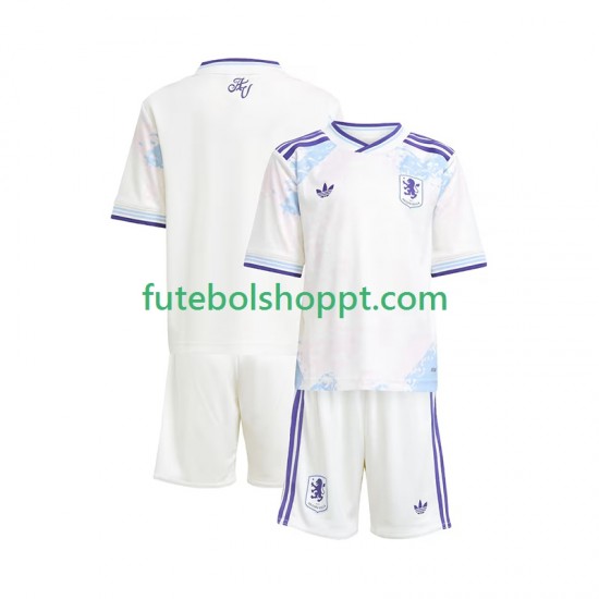 Camisola Júnior Aston Villa Terceiro Equipamento 2025-2026 Manga Curta