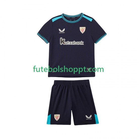Camisola Júnior Athletic Bilbao Alternativa Equipamento 2025-2026 Manga Curta