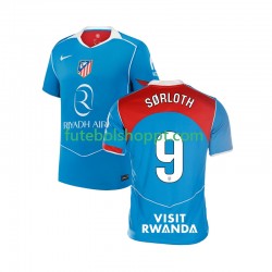 Camisola Homem Atlético Madrid Alexander Sorloth 9 Terceiro Equipamento 2025-2026 Manga Curta