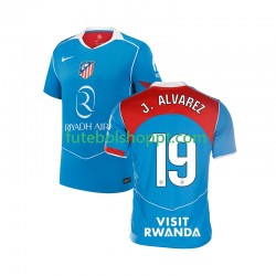 Camisola Homem Atlético Madrid Julian Alvarez 19 Terceiro Equipamento 2025-2026 Manga Curta