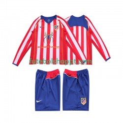 Camisola Júnior Atlético Madrid 2005 Retro Principais Equipamento 2004 Manga Comprida