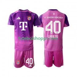 Camisola Júnior Bayern de Munique Jonas Urbig 40 Guarda-redes Quarto Equipamento 2025-2026 Manga Curta
