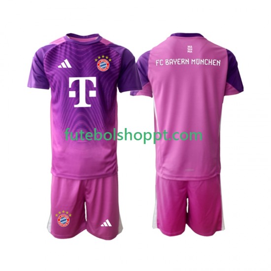 Camisola Júnior Bayern de Munique Guarda-redes Quarto Equipamento 2025-2026 Manga Curta
