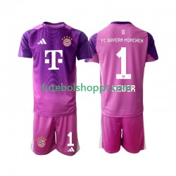 Camisola Júnior Bayern de Munique Manuel Neuer 1 Guarda-redes Quarto Equipamento 2025-2026 Manga Curta