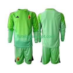 Camisola Júnior Bélgica Guarda-redes Principais Equipamento 2025 Manga Comprida