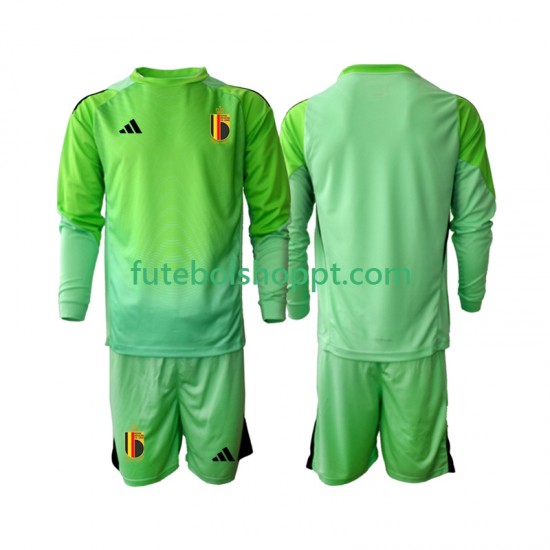 Camisola Júnior Bélgica Guarda-redes Principais Equipamento 2025 Manga Comprida