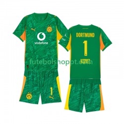 Camisola Júnior Borussia Dortmund Gregor Kobel 1 Guarda-redes Principais Equipamento 2025-2026 Manga Curta