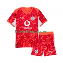 Camisola Júnior Borussia Dortmund Guarda-redes Alternativa Equipamento 2025-2026 Manga Curta