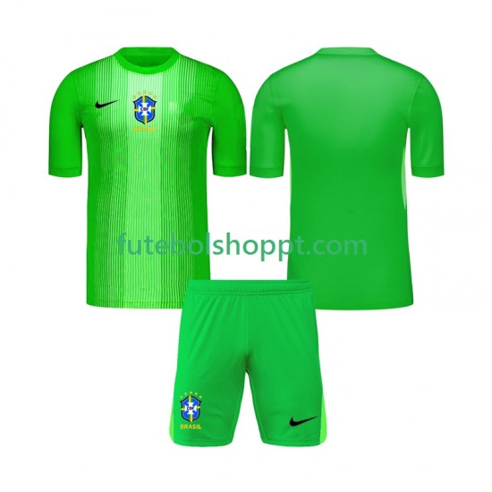 Camisola Júnior Brasil Guarda-redes Principais Equipamento 2026 Manga Curta