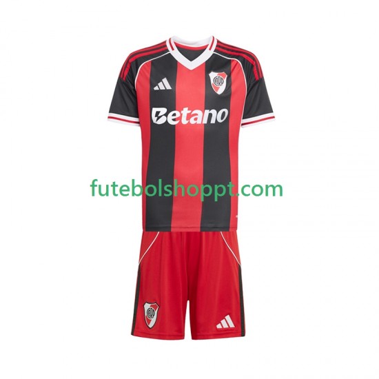 Camisola Júnior CA River Plate Alternativa Equipamento 2025-2026 Manga Curta